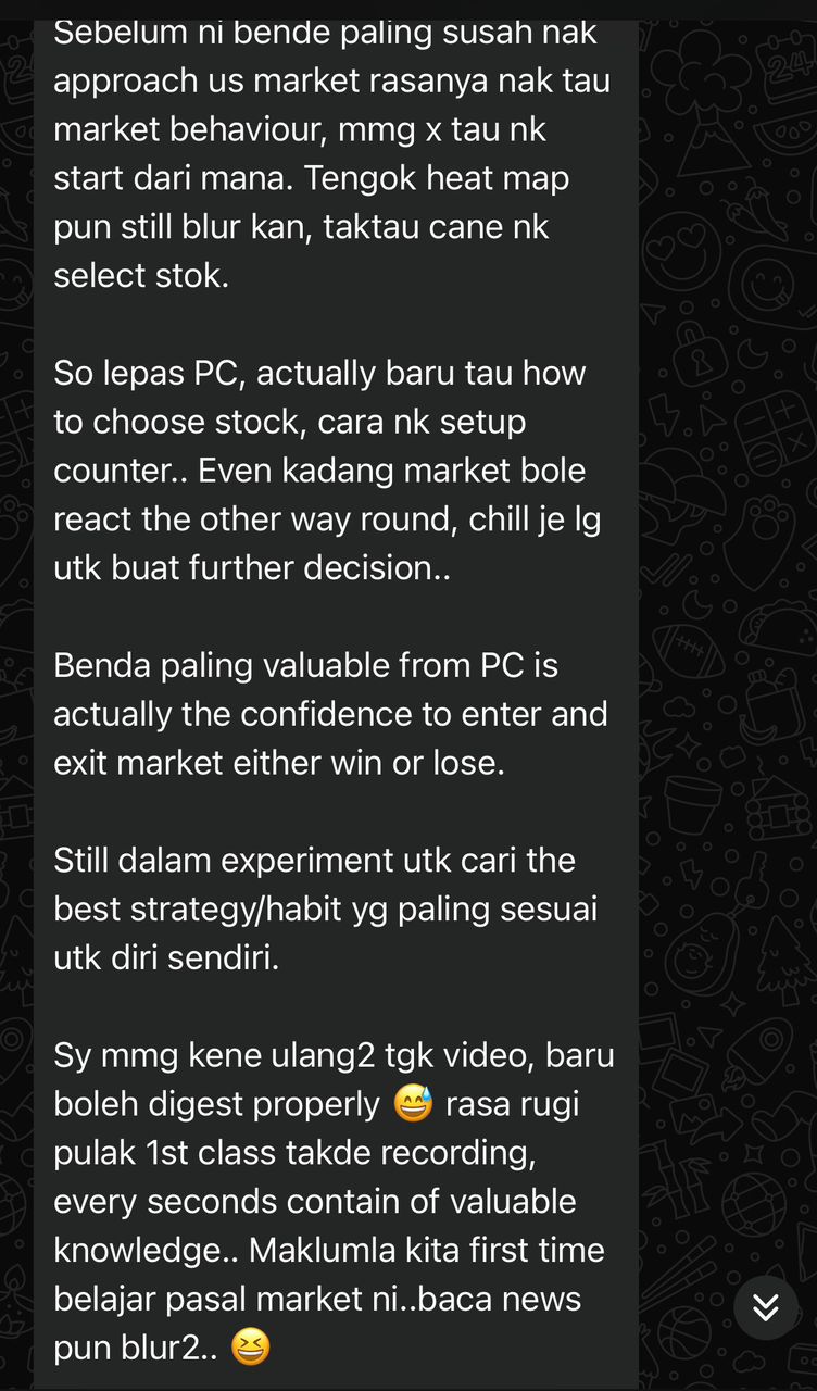 Private Coaching client feedback, second client